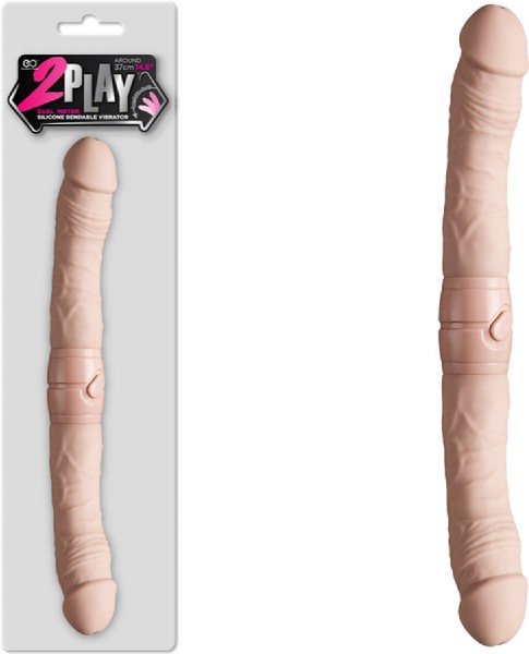 14.5" 2 Play Vibrating Double Dong