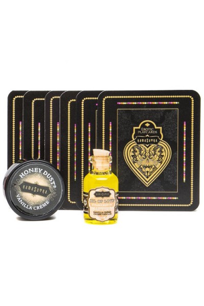 Kama Sutra Kissable Treats, Tickler & Erotic Cards Weekender Kit - Vanilla Creme