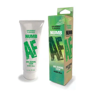numb af mint mint flavoured anal numbing cream 44 ml tube