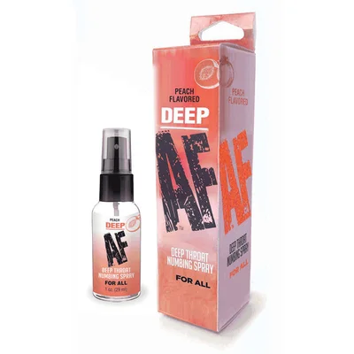 deep af peach peach flavoured deep throat spray 29 ml