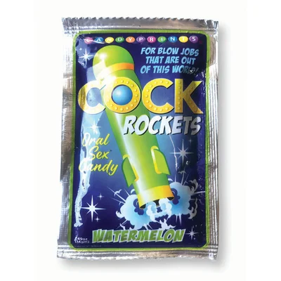 cock rockets watermelon watermelon flavoured oral sex candy 15 grams