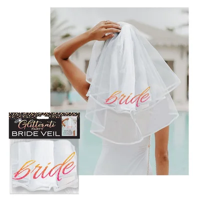 glitterati bride veil hens party novelty veil