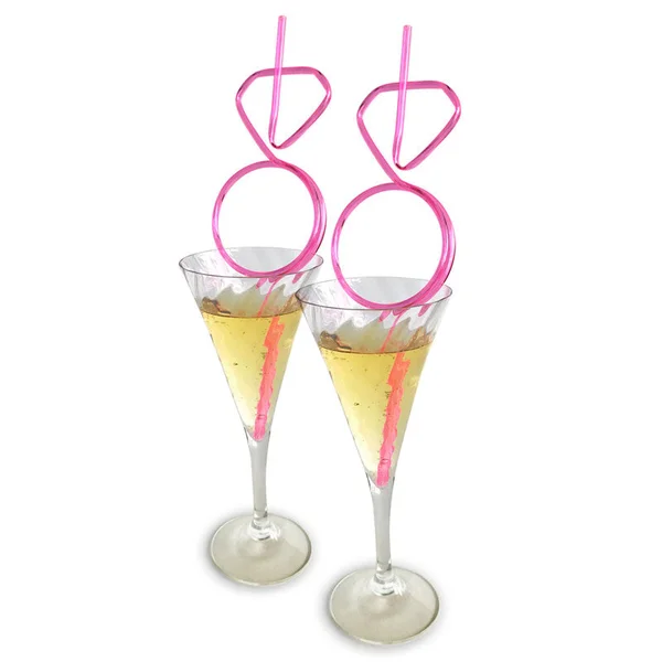 Glitterati - Diamond Ring Straws Set - Hens Party Novelty - Set of 8 — image 2 of 3