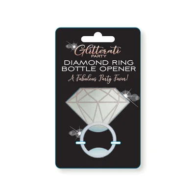 glitterati diamond ring bottle opener novelty bottle opener