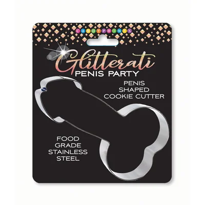 glitterati penis cookie cutter novelty item