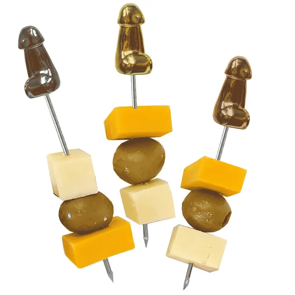 Glitterati Hors d'Oeuvre Picks - 6 Pack - Stainless Steel 18 cm Food Picks - Set of 6 — image 4 of 4