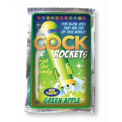 cock rockets green apple green apple flavoured oral sex candy 15 grams