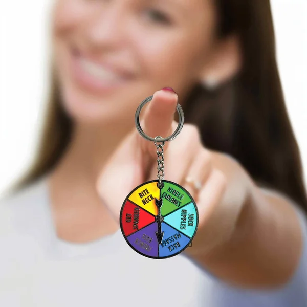 Super Fun Key Chain - Sex Spinner - Naughty Spinner Novelty Keychain — image 2 of 2