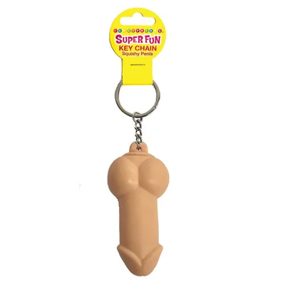super fun key chain squishy penis novelty keychain
