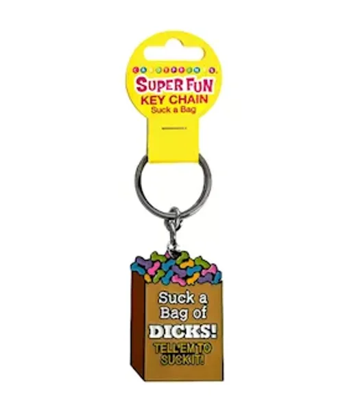 Super Fun Key Chain - Suck A Bag - Novelty Keychain — image 3 of 3