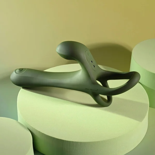 Zero Tolerance STRAP, TAP & GO - Green USB Rechargeable Vibrating & Tapping Penis Sleeve with Wireless Remote — image 6 of 18