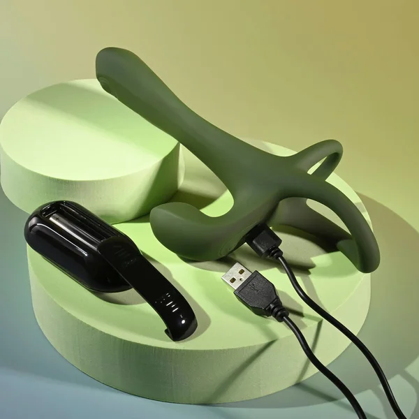Zero Tolerance STRAP, TAP & GO - Green USB Rechargeable Vibrating & Tapping Penis Sleeve with Wireless Remote — image 9 of 18
