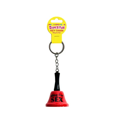 super fun key chain ring for sex novelty bell keychain