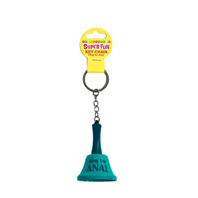 super fun key chain ring for anal novelty bell keychain