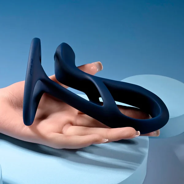 Zero Tolerance BIG TIME - Navy Blue USB Rechargeable Vibrating Penis Sleeve with Wireless Remote — image 14 of 18