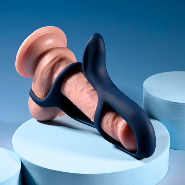 Zero Tolerance BIG TIME - Navy Blue USB Rechargeable Vibrating Penis Sleeve with Wireless Remote — image 13 of 18