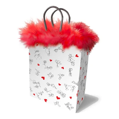 naughty stick figures gift bag novelty gift bag