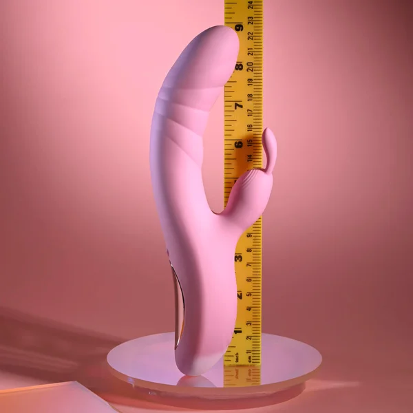 Playboy Pleasure RUB ME RIGHT - Pink 23.2 cm USB Rechargeable Thrusting Rabbit Vibrator — image 17 of 18