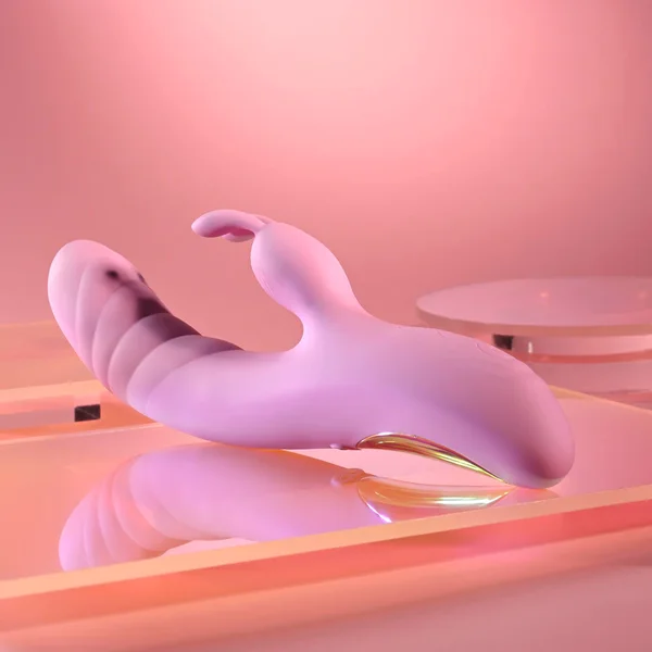 Playboy Pleasure RUB ME RIGHT - Pink 23.2 cm USB Rechargeable Thrusting Rabbit Vibrator — image 7 of 18