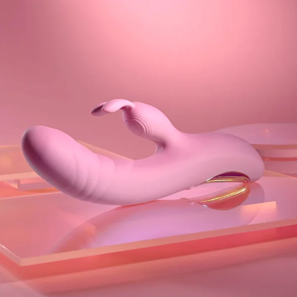 Playboy Pleasure RUB ME RIGHT - Pink 23.2 cm USB Rechargeable Thrusting Rabbit Vibrator — image 6 of 18