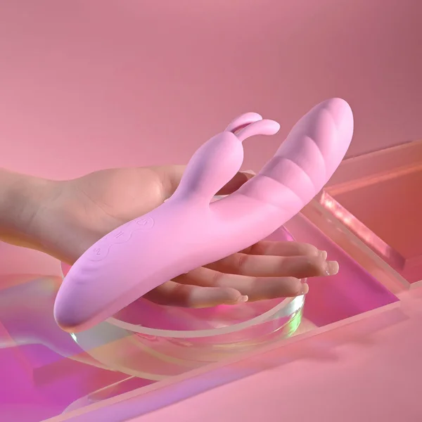 Playboy Pleasure RUB ME RIGHT - Pink 23.2 cm USB Rechargeable Thrusting Rabbit Vibrator — image 14 of 18