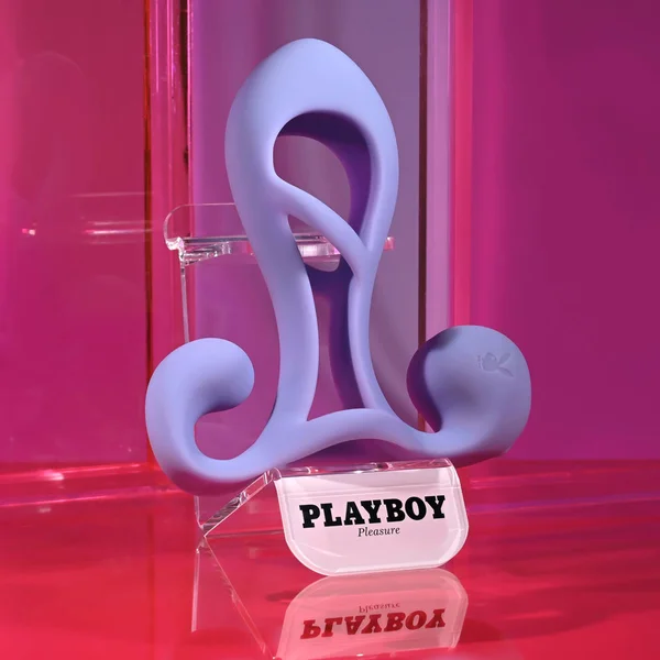 Playboy Pleasure FANTASY CAGE - Purple USB Rechargeable Vibrating Penis Sleeve — image 7 of 18