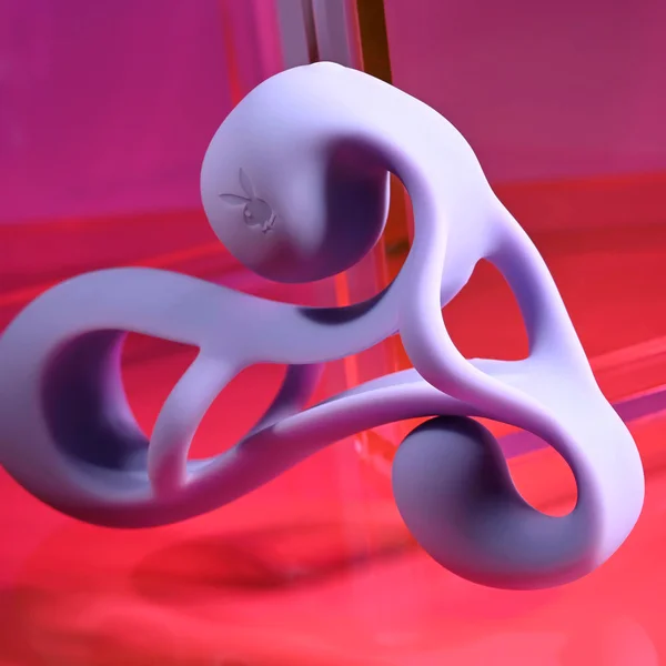 Playboy Pleasure FANTASY CAGE - Purple USB Rechargeable Vibrating Penis Sleeve — image 14 of 18