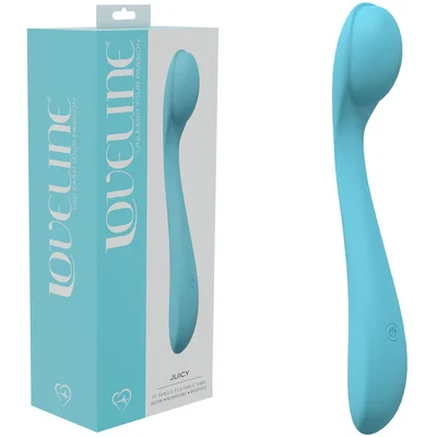 loveline juicy blue blue 215 cm usb rechargeable vibrator