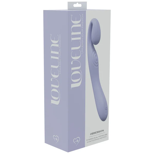 LOVELINE Obsession - Lavender - Lavender 18.4 cm USB Rechargeable Vibrator — image 4 of 4