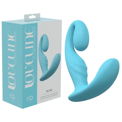 loveline bliss blue blue 115 cm usb rechargeable vibrator