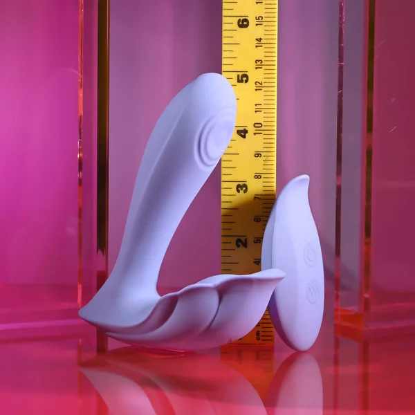 Playboy Pleasure LILAC FANTASY - Purple 13.5 cm USB Rechargeable Tapping Vibrator with Remote — image 17 of 18