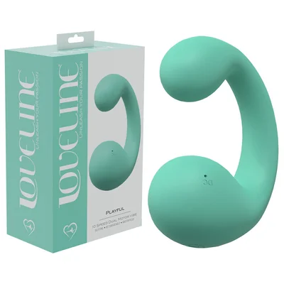 loveline playful green green 85 cm dual vibrator