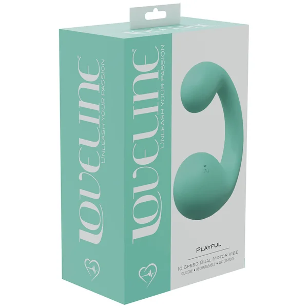 LOVELINE Playful - Green - Green 8.5 cm Dual Vibrator — image 4 of 4