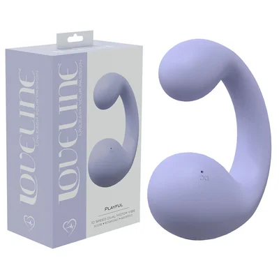 loveline playful lavender lavender 85 cm dual vibrator