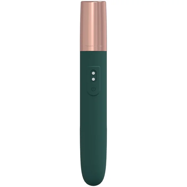 LOVELINE The Traveler - Green - Green 17.6 cm USB Rechargeable Vibrator with Lube Applicator — image 3 of 4