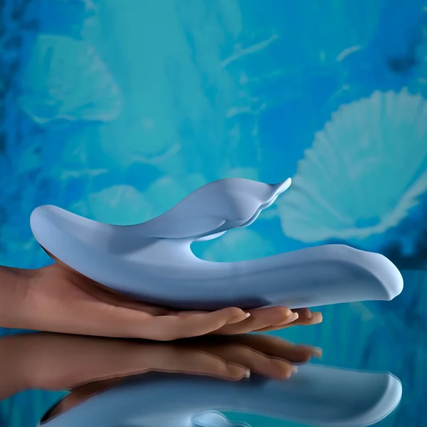 Playboy Pleasure IN BLOOM - Blue 23.5 cm USB Rechargeable Thrusting Tapping & Heating Dual Vibrator — image 13 of 18