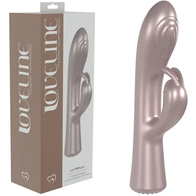 loveline la perla i pink pearlescent pink 192 cm usb rechargeable rabbit vibrator