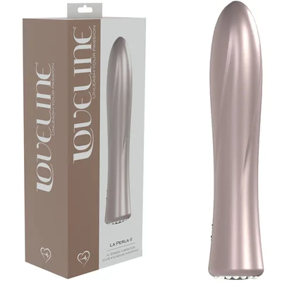 loveline la perla ii pink pearlescent pink 192 cm usb rechargeable vibrator