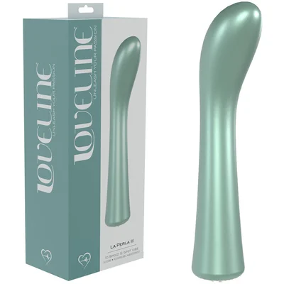 loveline la perla iii green pearlescent green 192 cm usb rechargeable vibrator