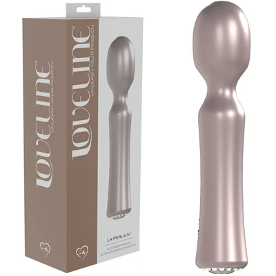 loveline la perla iv pink pearlescent pink 192 cm usb rechargeable massage wand