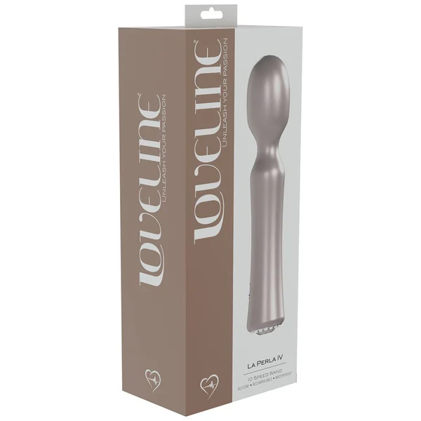 LOVELINE La Perla IV - Pink - Pearlescent Pink 19.2 cm USB Rechargeable Massage Wand — image 3 of 3