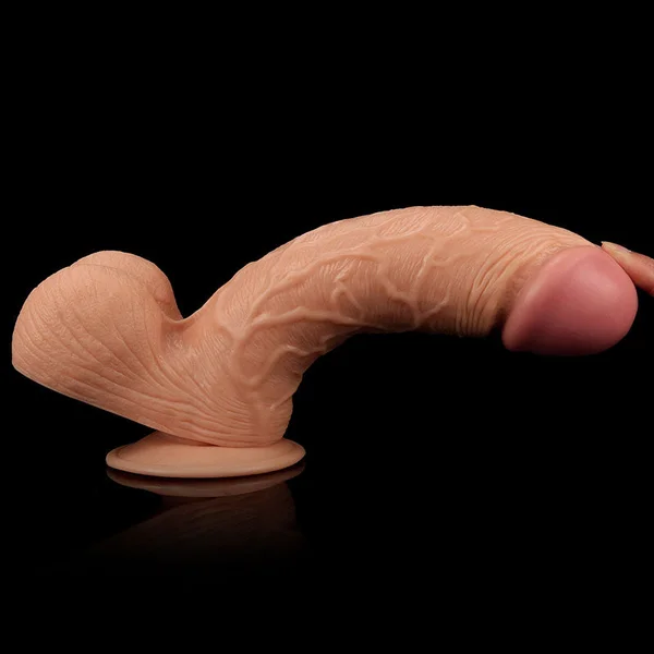 King Size 9'' Realistic Dildo - Flesh 23 cm Dong — image 8 of 8