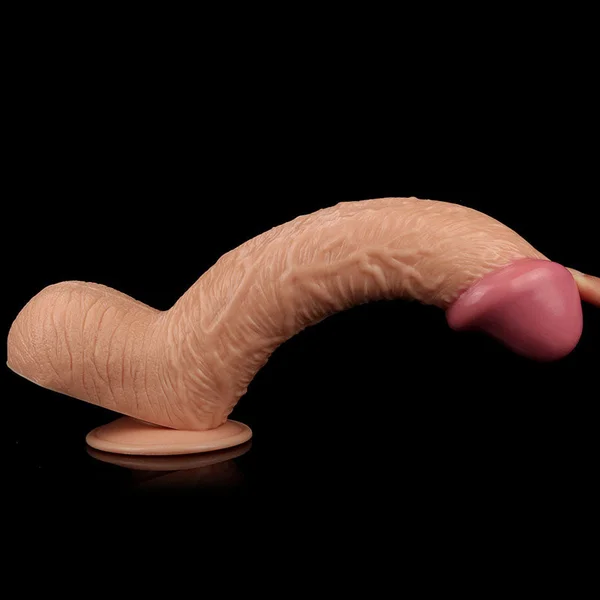 King Size 10.5'' Realistic Dildo - Flesh 26.7 cm Dong — image 9 of 9