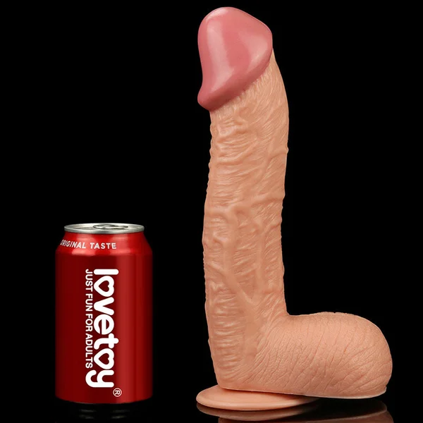 King Size 10.5'' Realistic Dildo - Flesh 26.7 cm Dong — image 6 of 9