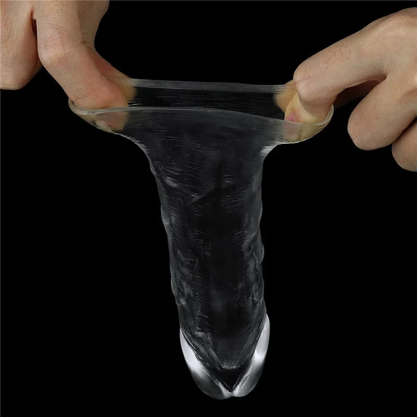 Flawless Clear Penis Sleeve 1'' - Clear 2.5 cm Penis Extender Sleeve — image 7 of 9