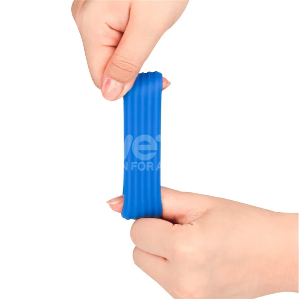 Pinnacle Pro Deep Rib Grip - Blue Cock Ring — image 7 of 9