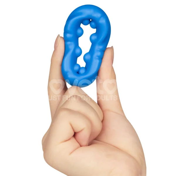 Pinnacle Pro Ridge Bump Stretcher - Blue Cock Ring — image 6 of 9