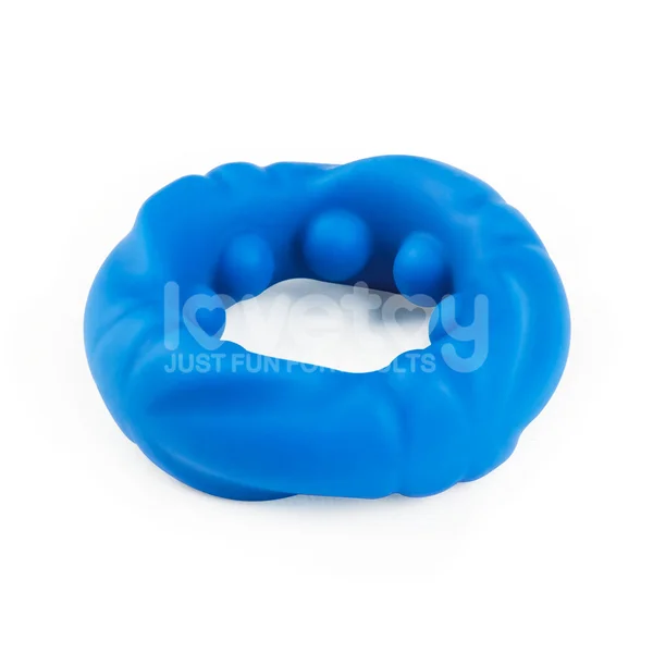 Pinnacle Pro Ridge Bump Stretcher - Blue Cock Ring — image 4 of 9