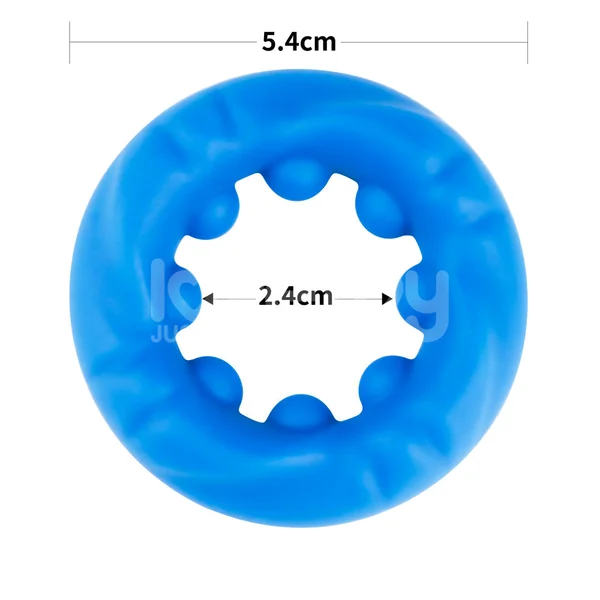 Pinnacle Pro Ridge Bump Stretcher - Blue Cock Ring — image 9 of 9