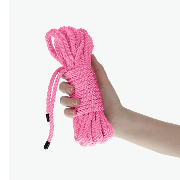 OUCH! Bondage Rope - 10 M - Pink - Pink Nylon Bondage Rope - 10 metre Length — image 4 of 6